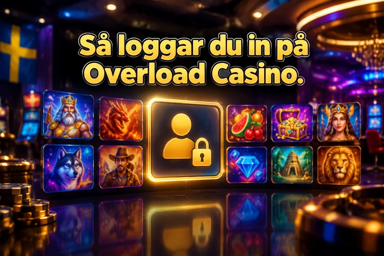 Så loggar du in på Overload Casino