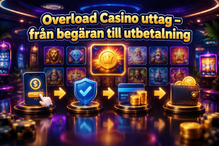 Overload Casino uttag - från begäran till utbetalning